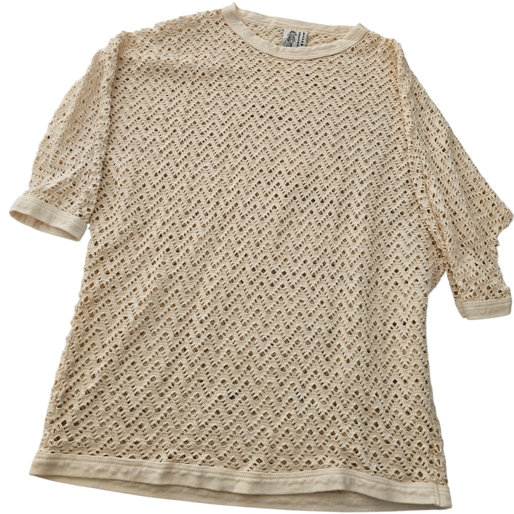 Undercover‎ Beachwear swimsuit cover up Ivory Open Crochet Medium Boho Festival